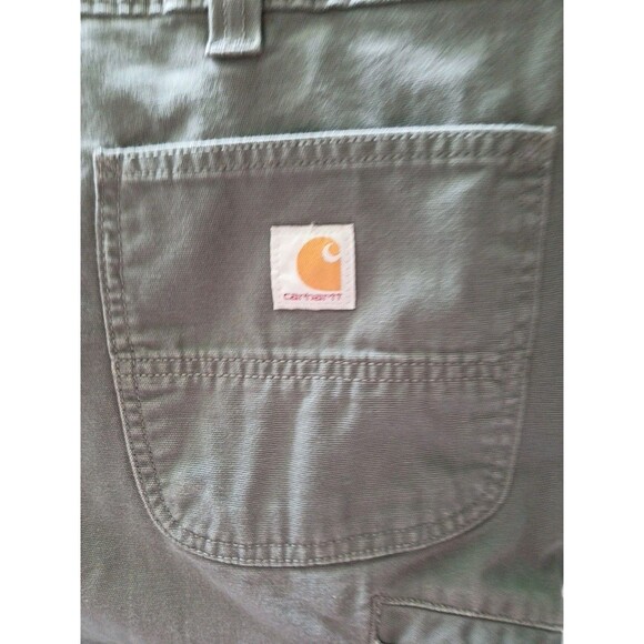 Carhartt Relaxed Fit Jean Pants Mens Size 48x32 Gray Cotton Full Lined Cargo - Picture 13 of 16